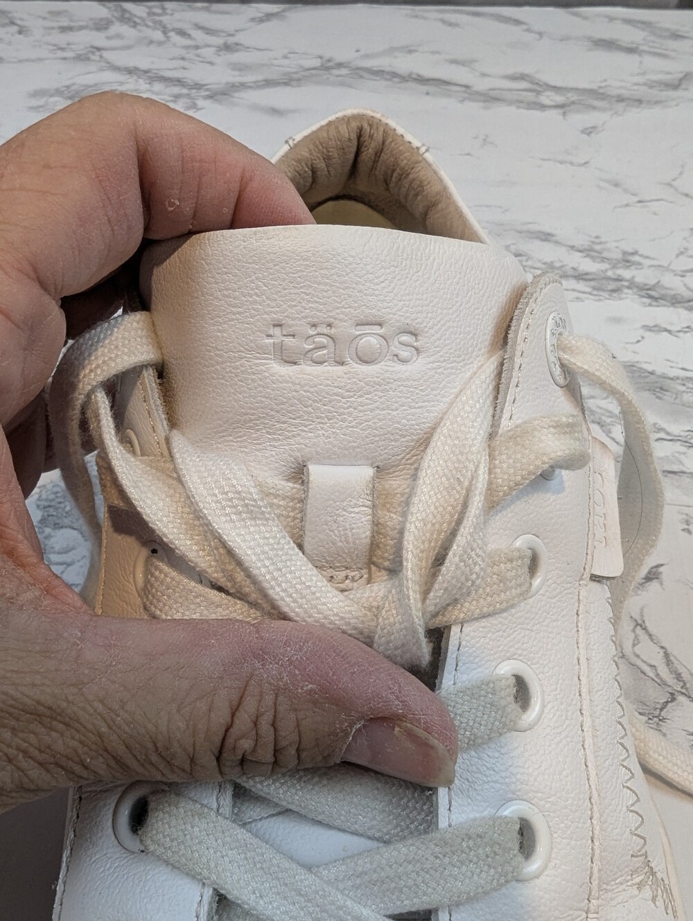Taos Plim Soul Lux White Leather Comfort Sneakers Size 9 - Picture 8 of 14
